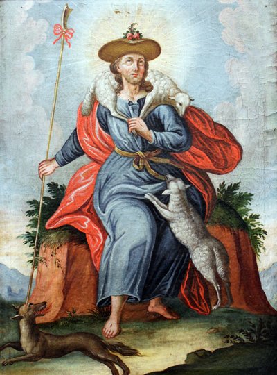 Christ as the Good Shepherd by Unbekannt Unbekannt